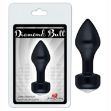 Picture of DIAMOND BUTT PLUG ALUMINIUM  83MM X 30MM BLACK