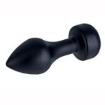 Picture of DIAMOND BUTT PLUG ALUMINIUM  83MM X 30MM BLACK