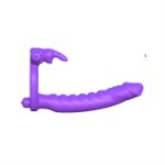 Picture of C-RINGZ SILICONE DOUBLE PENETRATOR RABBIT PURPLE