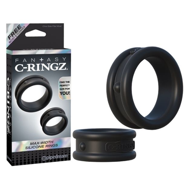 Picture of C-RINGZ MAX WIDTH SILICONE RINGS BLACK