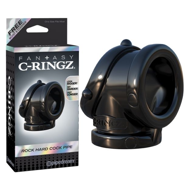 Picture of C-RINGZ ROCK HARD COCK PIPE BLACK