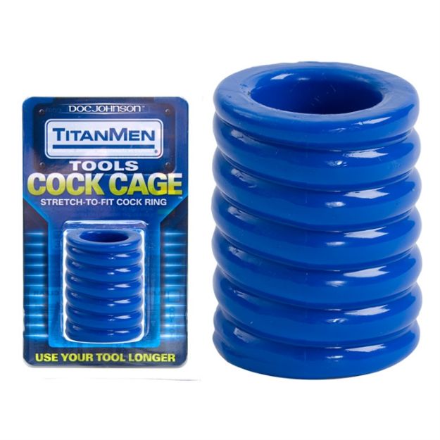 Picture of TITANMEN TOOLS COCK CAGE BLUE