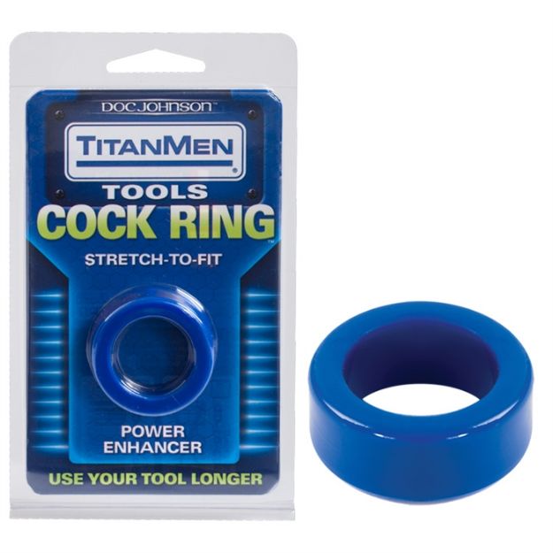 Picture of TITANMEN TOOLS COCK RING BLUE