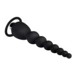 Picture of VIBRATING SILICONE ANAL BEADS BLACK