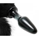 Picture of MIDNIGHT FOX GLASS BUTT PLUG WITH TAIL