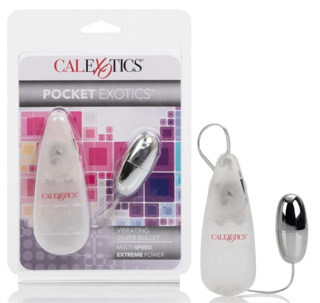 Picture of Pocket Exotics Vibrating Silver Bullet