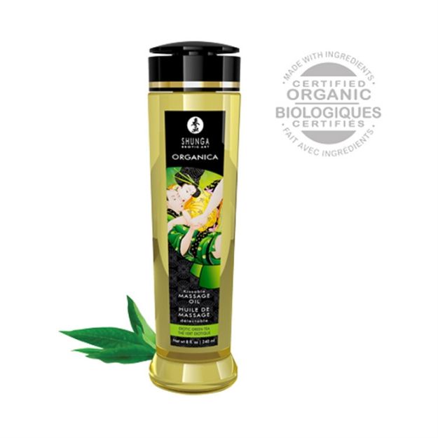 Picture of ORGANICA EROTIC MASSAGE OIL -  EXOTIC GREEN TEA