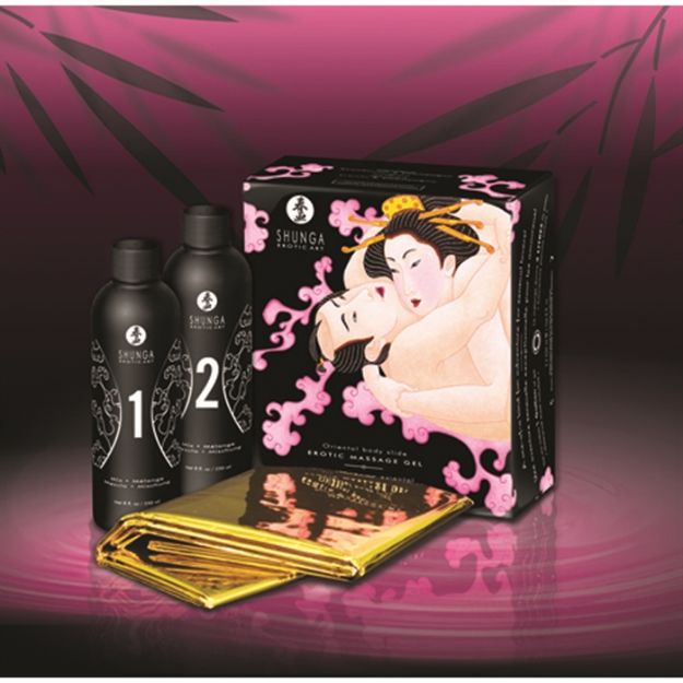 Picture of SHUNGA EROTIC MASSAGE GEL SPARKLING STRAWBERRY