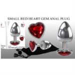 Picture of SMALL RED HEART GEM ANAL PLUG