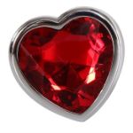 Picture of SMALL RED HEART GEM ANAL PLUG