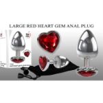 Picture of LARGE RED HEART GEM ANAL PLUG