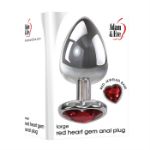 Picture of LARGE RED HEART GEM ANAL PLUG