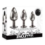 Picture of Black Gem Anal Plug Set