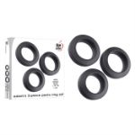 Picture of Adam's 3-piece Penis Ring Set - Silicone black