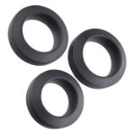 Picture of Adam's 3-piece Penis Ring Set - Silicone black