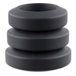 Picture of Adam's 3-piece Penis Ring Set - Silicone black