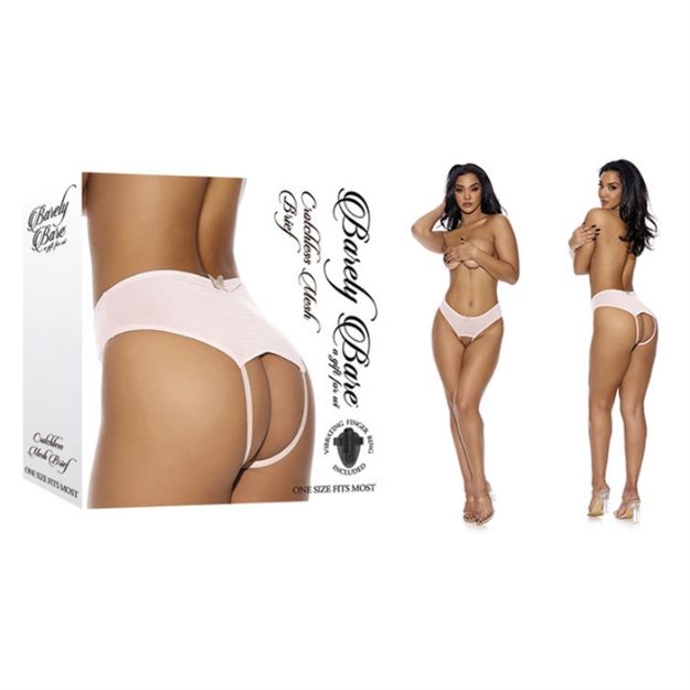 Picture of CROTCHLESS MESH BRIEF PEACH