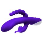 Picture of Lick Me Triple Stim Vibe - Silicone Purple