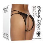 Picture of Open Lace Thong Panty - Black