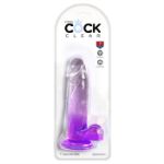 Picture of King Cock Clear 7" With Balls - Purple