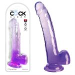 Picture of King Cock Clear 9" With Balls - Purple