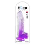 Picture of King Cock Clear 9" With Balls - Purple