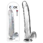 Picture of King Cock Clear11" With Balls - Clear