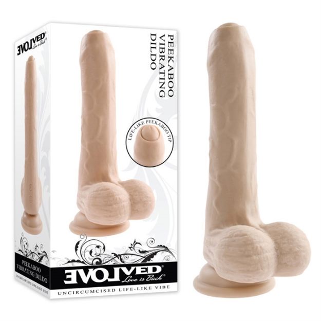 Picture of Peek a Boo Vibrating Dildo - Light