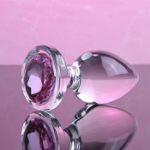 Picture of LARGE PINK GEM GLASS PLUG