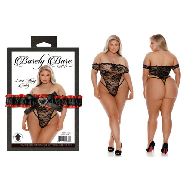 Picture of LACE THONG TEDDY, PLUS SIZE