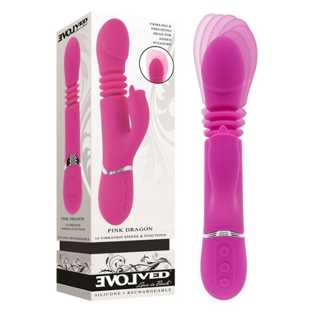 Picture of Pink Dragon - Silicone Rechargeable - Pink