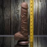 Picture of 10" Flexskin Poseable True Feel Dildo - Dark