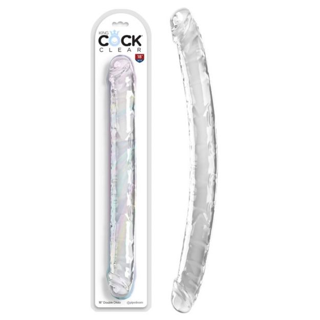 Picture of King Cock 18" Double Dildo - Clear