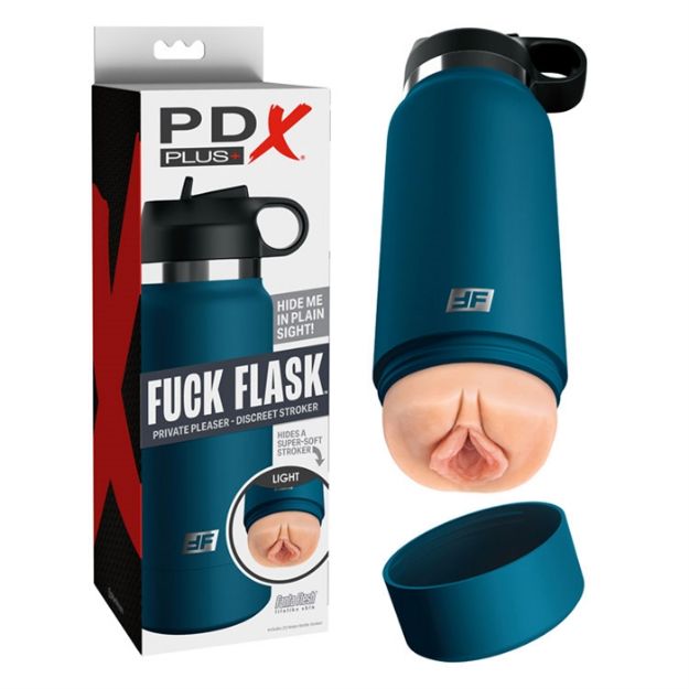 Picture of PDX Plus Fuck Flask Private Pleaser - Light/Blue